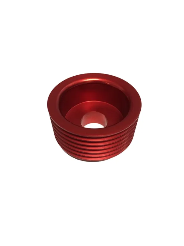 Torque Solution Lightweight Alternator Pulley (Red): Hyundai Genesis Coupe 3.8 2010+ (TQSTS-GEN-004R)