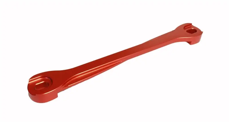 Torque Solution Billet Battery Tie Down: Subaru WRX/STi/Legacy/Forester/Outback Red (TQSTS-SU-013R)