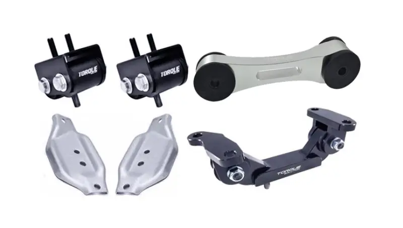 Torque Solution Engine/Trans/Silver Pitch Mount Kit w/Mount Plates 02-14 Subaru WRX/2004+ Subaru STI (TQSTS-SU-123S.2-PL)