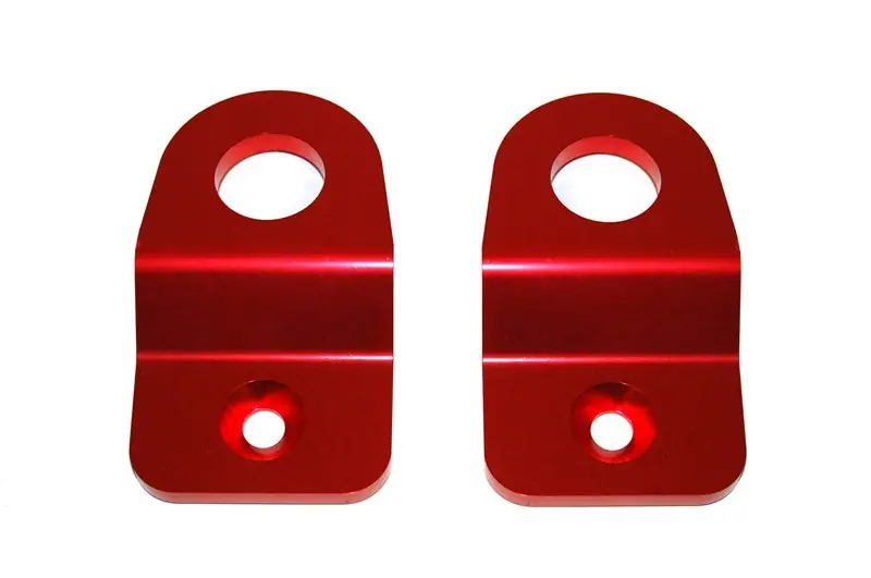 Torque Solution Red Radiator Stay Bracket: 08-11 Subaru Impreza/08-13 WRX/STi/05-09 Legacy (TQSTS-SU-205R)