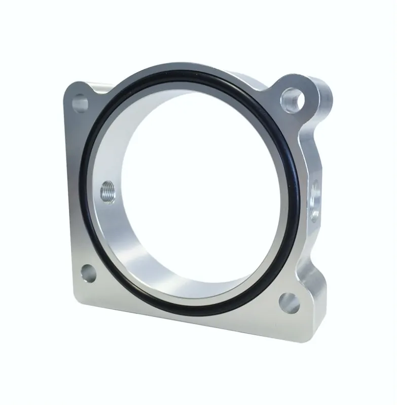 Torque Solution Throttle Body Spacer (Silver) Ford F-150 3.5L Ecoboost / 3.7L V6 (TQSTS-TBS-028)