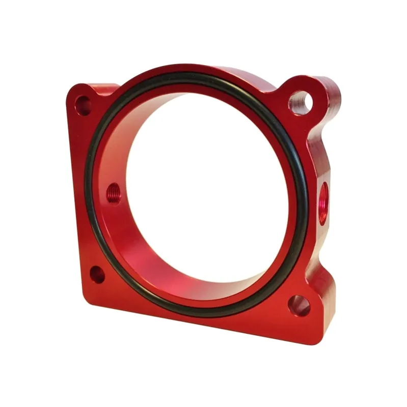 Torque Solution Throttle Body Spacer (Red) Ford F-150 3.5L Ecoboost / 3.7L V6 (TQSTS-TBS-028R)