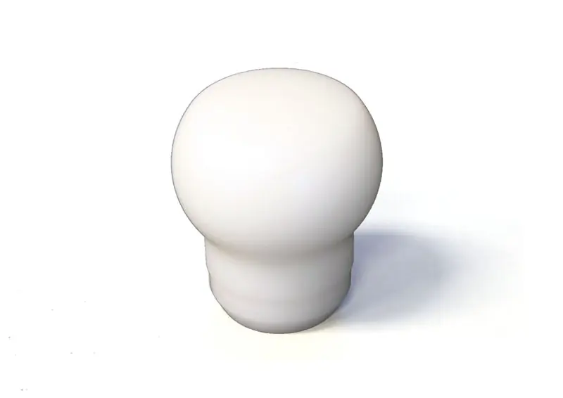Fat Head Delrin Shift Knob (White): Universal 12x1.25 (TQSTS-UNI-152BW)