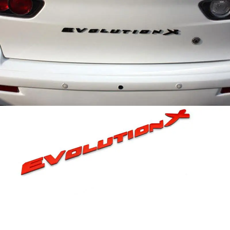 "Evolution X" 3D Trunk Badge | Mitsubishi Evo X