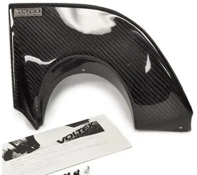 Voltex Carbon Fiber Exhaust Shield for JDM Evo IX Bumper (Evo 9)